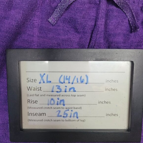 Falls Creek‎ Girls Pants Purple Halloween Stretch Waist Size XL 14 16 - Picture 3 of 6